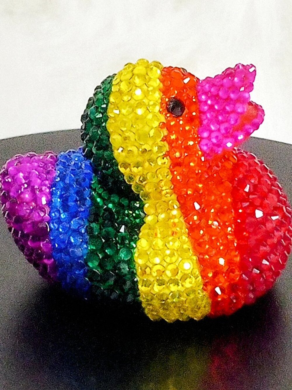 Rainbow Rubber Duck, Pride Duck, Colorful Jeep Duck, Unique Gift, Bling/Bedazzle